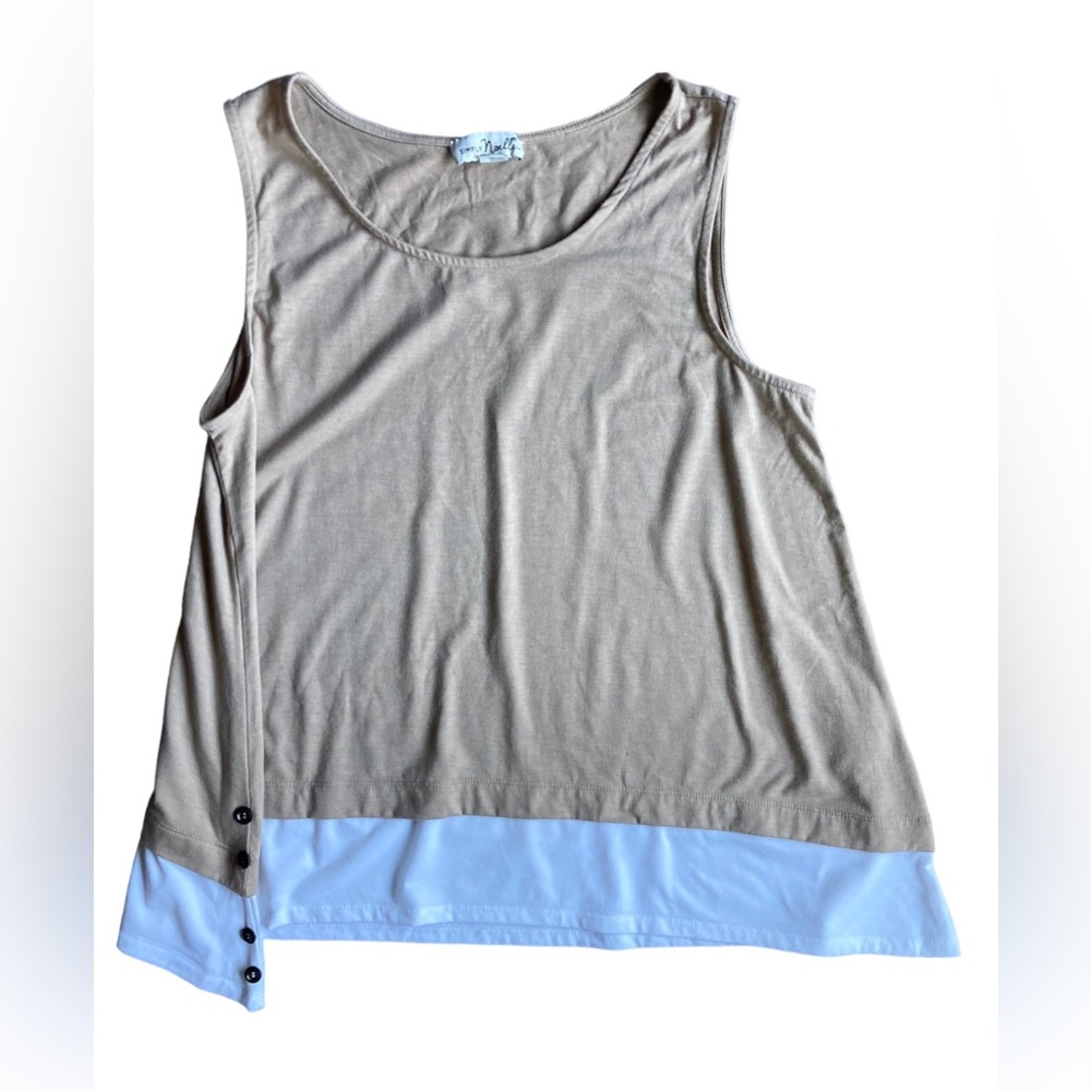 Simply Noelle L/XL Khaki Tank Top